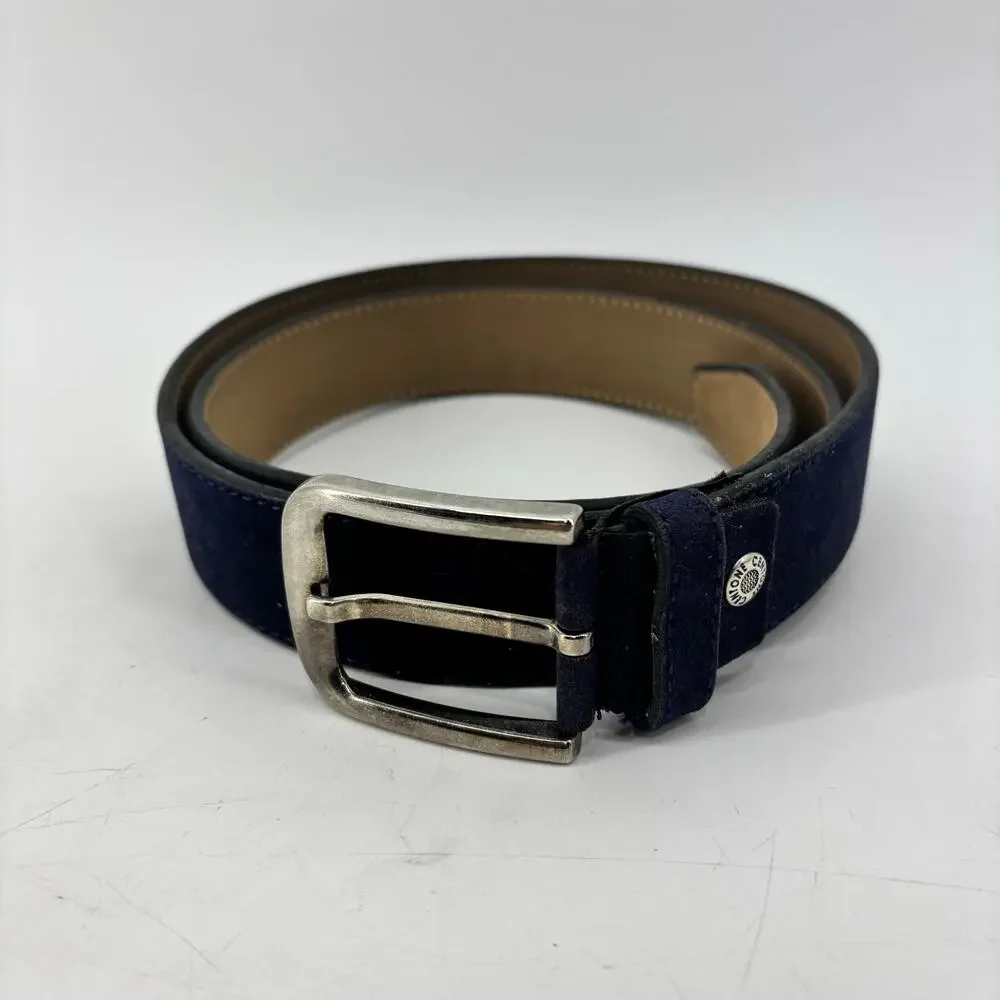 Moda Di Centone Mens Size 52 Navy Blue Belt Business Casual